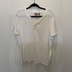 Chico's White Sequin Trim Top‎ - Size 3